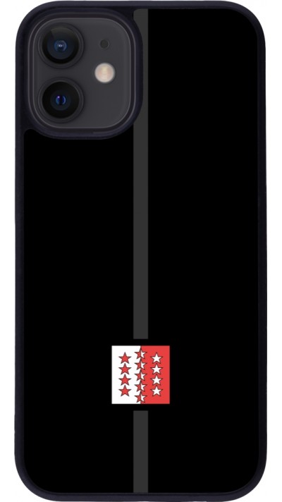 iPhone 12 mini Case Hülle - Silikon schwarz Kanton VS schwarz