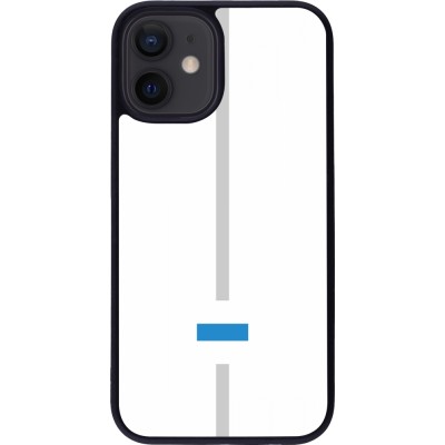 Coque iPhone 12 mini - Silicone rigide noir Canton ZG blanc