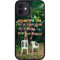 Coque iPhone 12 mini - Silicone rigide noir Chairs DTMF