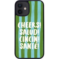 Coque iPhone 12 mini - Silicone rigide noir Cheers 2026