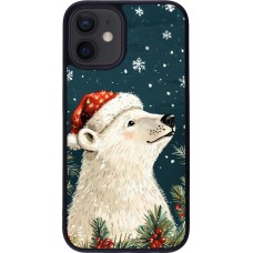 iPhone 12 mini Case Hülle - Silikon schwarz Christmas 25 Bear