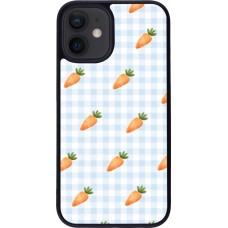 Coque iPhone 12 mini - Silicone rigide noir Easter 2026 Pattern carrots