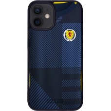Coque iPhone 12 mini - Silicone rigide noir Maillot de football Ecosse personnalisable