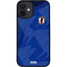 iPhone 12 mini Case Hülle - Silikon schwarz Japan 2022 personalisierbares Fussballtrikot