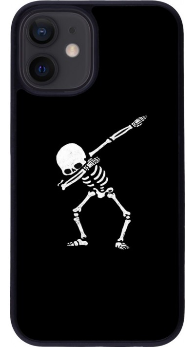 Coque iPhone 12 mini - Silicone rigide noir Halloween 19 09