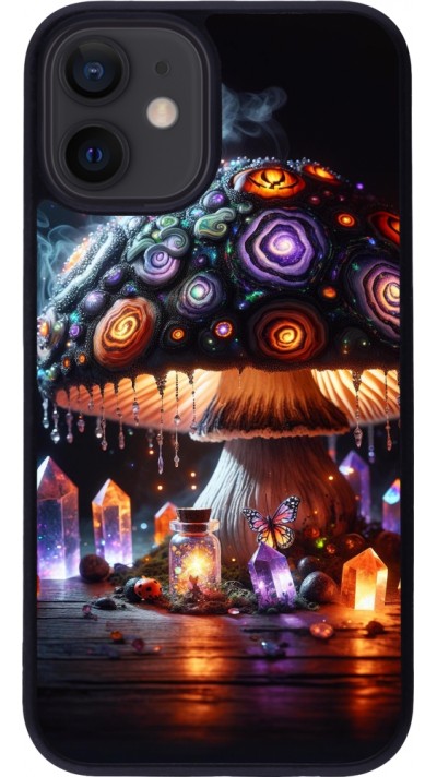 Coque iPhone 12 mini - Silicone rigide noir Halloween Potion Magic