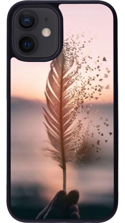 Coque iPhone 12 mini - Silicone rigide noir Hello September 11 19