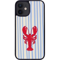 Coque iPhone 12 mini - Silicone rigide noir Red lobster 2026