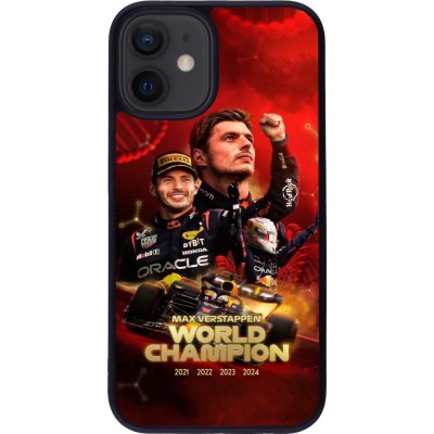 iPhone 12 mini Case Hülle - Silikon schwarz Max Verstappen Champion 2023