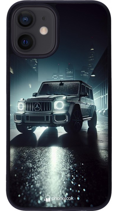iPhone 12 mini Case Hülle - Silikon schwarz Mercedes G AMG Nacht