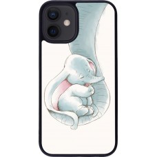 Coque iPhone 12 mini - Silicone rigide noir Mom 1903