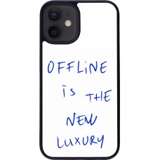 Coque iPhone 12 mini - Silicone rigide noir Offline is the new luxury