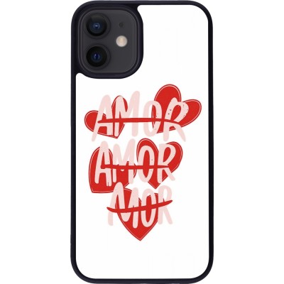 iPhone 12 mini Case Hülle - Silikon schwarz Saint Valentines Day 26 Amor