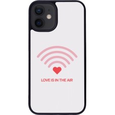 Coque iPhone 12 mini - Silicone rigide noir Saint Valentines Day 26 Love is in the air