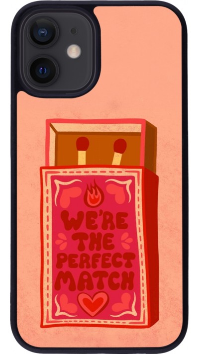 Coque iPhone 12 mini - Silicone rigide noir Saint Valentines Day 26 Perfect Match