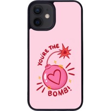 Coque iPhone 12 mini - Silicone rigide noir Saint Valentines Day 26 You are the bomb