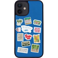 Coque iPhone 12 mini - Silicone rigide noir Seals of the Dominican Republic DTMF