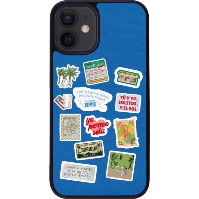 Coque iPhone 12 mini - Silicone rigide noir Seals of the Dominican Republic DTMF