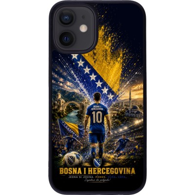 iPhone 12 mini Case Hülle - Silikon schwarz Fussball Bosnien und Herzegowina splash 2026