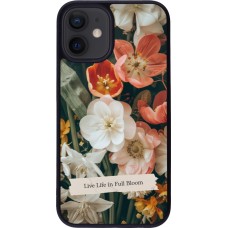 Coque iPhone 12 mini - Silicone rigide noir Full Bloom 2026