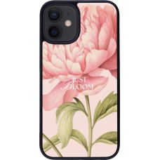 Coque iPhone 12 mini - Silicone rigide noir Just Bloom 2026