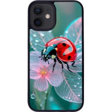 Coque iPhone 12 mini - Silicone rigide noir Ladybird in bloom 2026