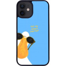 Coque iPhone 12 mini - Silicone rigide noir Tell me about yourself Summer 2026