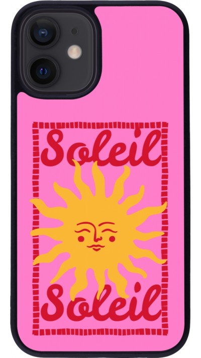 Coque iPhone 12 mini - Silicone rigide noir Sun sun 2026