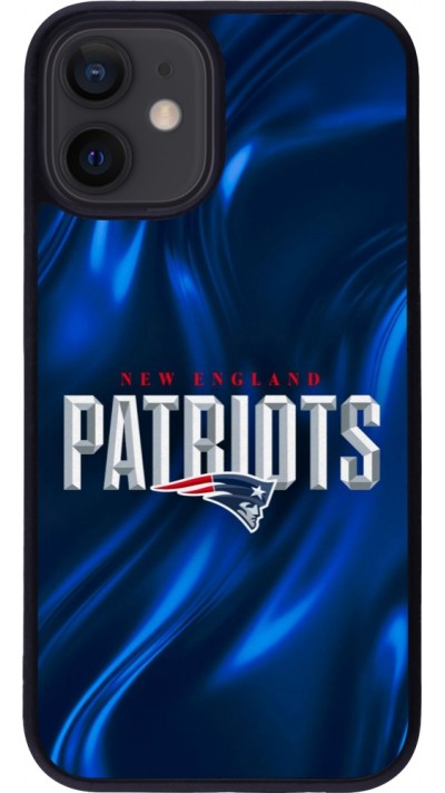 iPhone 12 mini Case Hülle - Silikon schwarz Super Bowl 26 Patriots 2