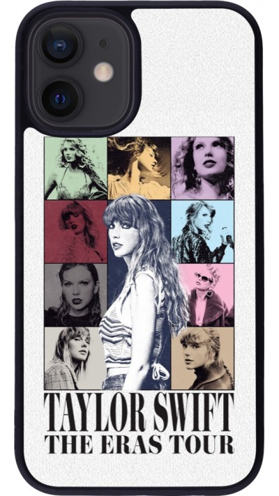 Coque iPhone 12 mini - Silicone rigide noir Taylor Swift The Eras Tour