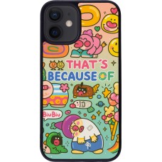 Coque iPhone 12 mini - Silicone rigide noir Thats beacause of