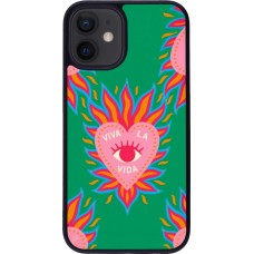 Coque iPhone 12 mini - Silicone rigide noir Viva la vida 2026
