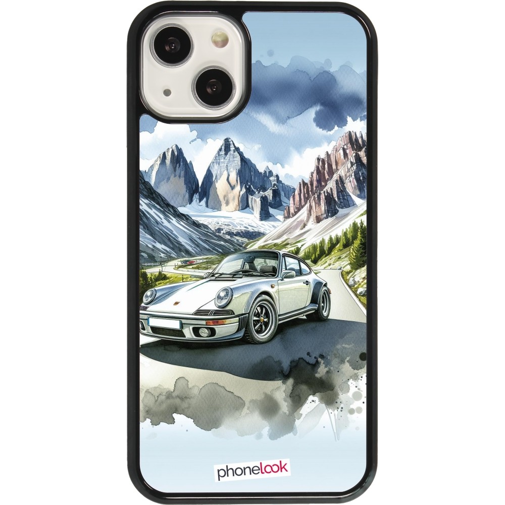 iPhone 13 Case Hülle - Porsche 911 Berg Aquarell