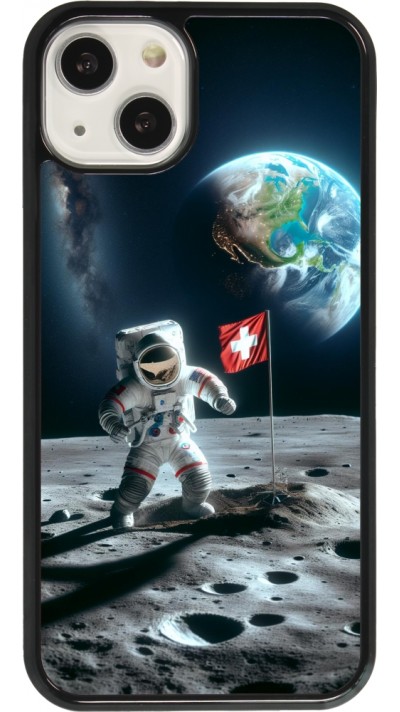 iPhone 13 Case Hülle - Astro Schweiz auf dem Mond