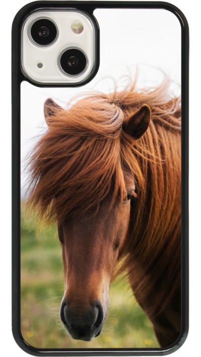 Coque iPhone 13 - Autumn 22 horse in the wind