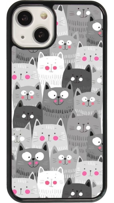 iPhone 13 Case Hülle - Katzenschwärme