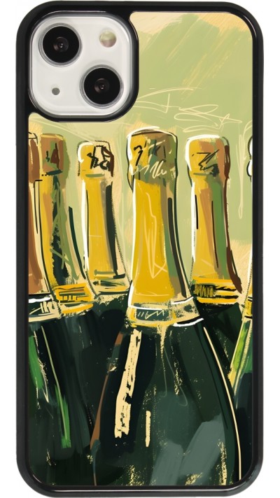 Coque iPhone 13 - Champagne peinture