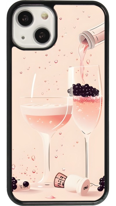 iPhone 13 Case Hülle - Champagne Pouring Pink
