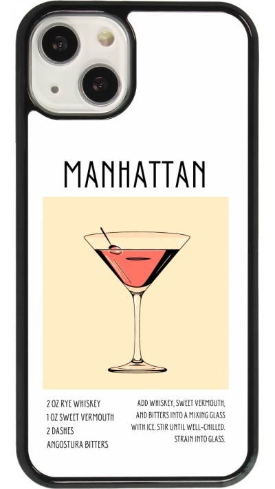 Coque iPhone 13 - Cocktail recette Manhattan