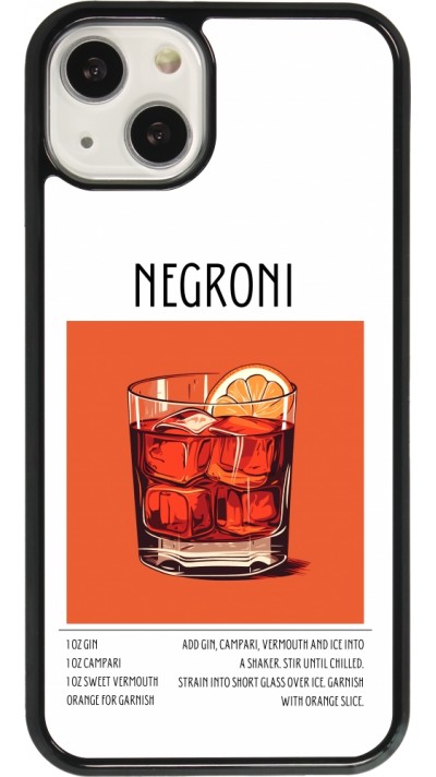 Coque iPhone 13 - Cocktail recette Negroni