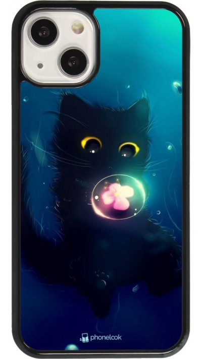 Coque iPhone 13 - Cute Cat Bubble