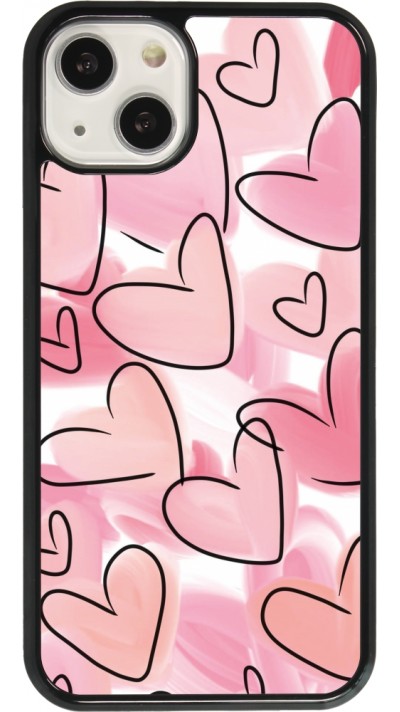 Coque iPhone 13 - Easter 2023 pink hearts