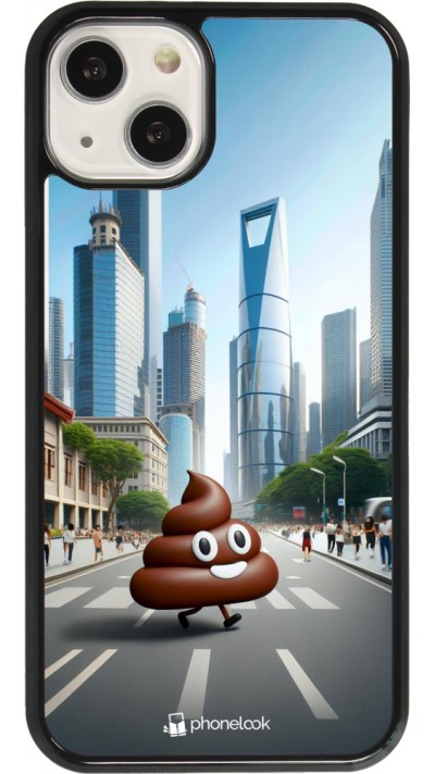 Coque iPhone 13 - Emoji Caca walk