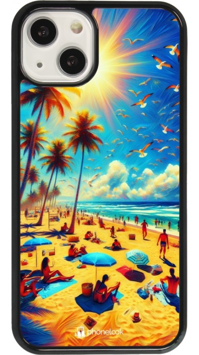 Coque iPhone 13 - Été Paradis Paint
