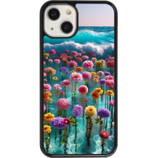 Coque iPhone 13 - Flower sea waves