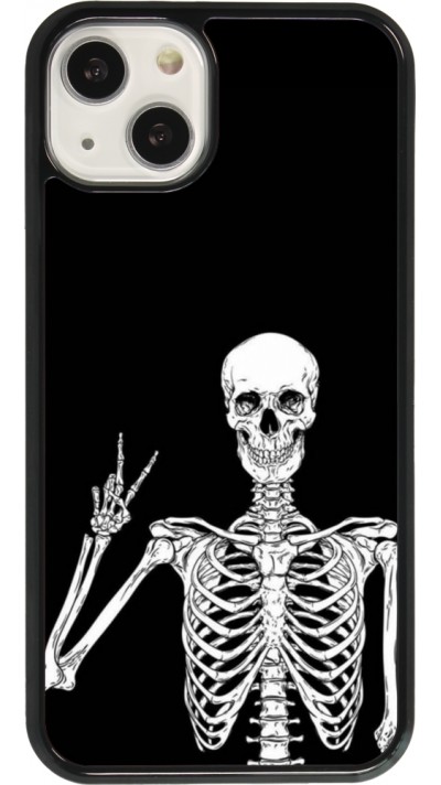 Coque iPhone 13 - Halloween 2023 peace skeleton