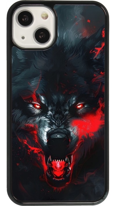 Coque iPhone 13 - Halloween 2024 mad werewolf