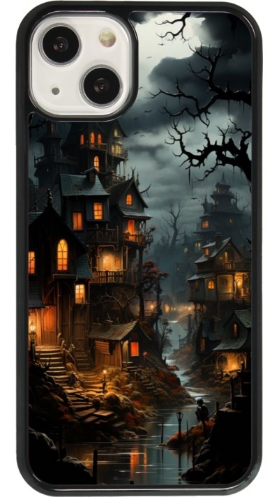 Coque iPhone 13 - Halloween 2024 scary town