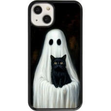 iPhone 13 Case Hülle - Halloween 2025 Ghost with black cat