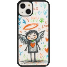 Coque iPhone 13 - Little Angel Sketch Love